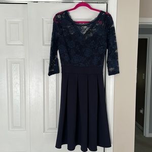 Women’s navy cocktail dress